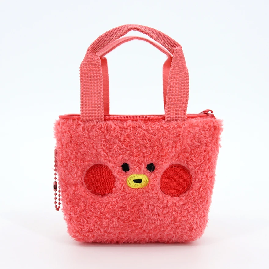 Tilpasset mini teddy fleece tværgående veske sherpa fleece håndveske pose RPET toteveske for kvinner vinterfløyelsstruktur håndveske