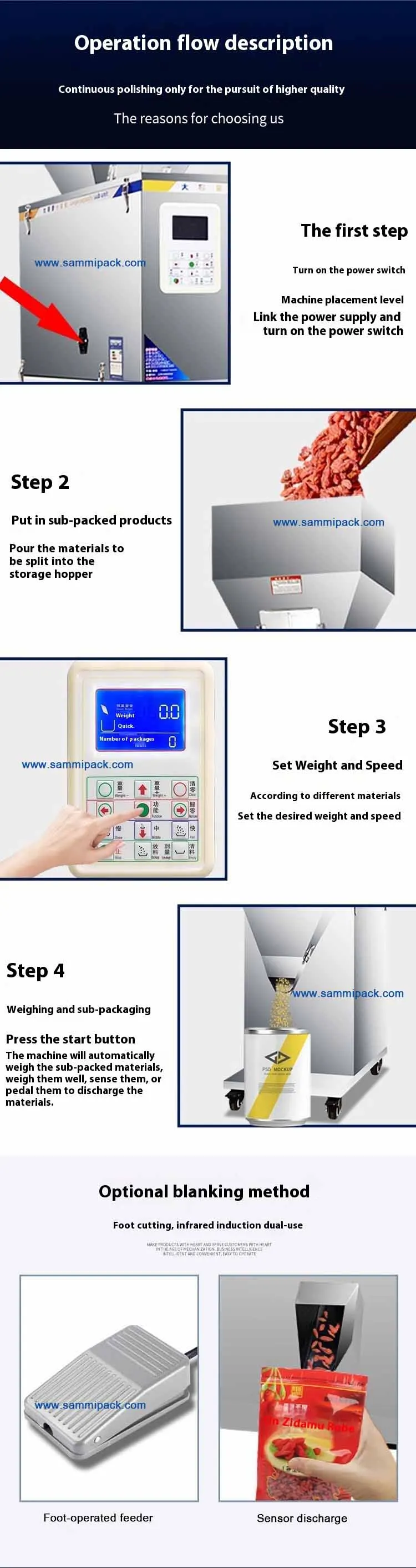 Vertical Pouch Grain Granule Tea Sachet Automatic Weighing Packaging Machine For Spices 9