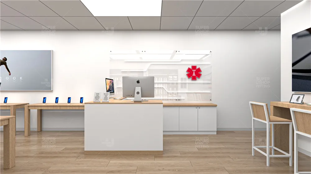 Free 3D Cellphone Mobile Shop Interior Design Showroom Design