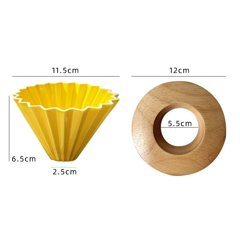 Custom Filtro De Cafe Porcelain Pour Over Coffee Maker Accessories