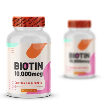 Dietary Supplement Prevent Hair Loss and Whiten Hair Supplement Biotin 10,000mcg Capsules for Adults and Teenagers