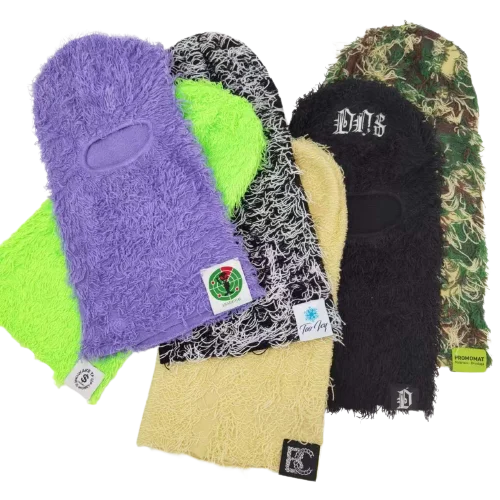 Wholesale Custom Designer Grassy Ski Mask One Hole Knit Full