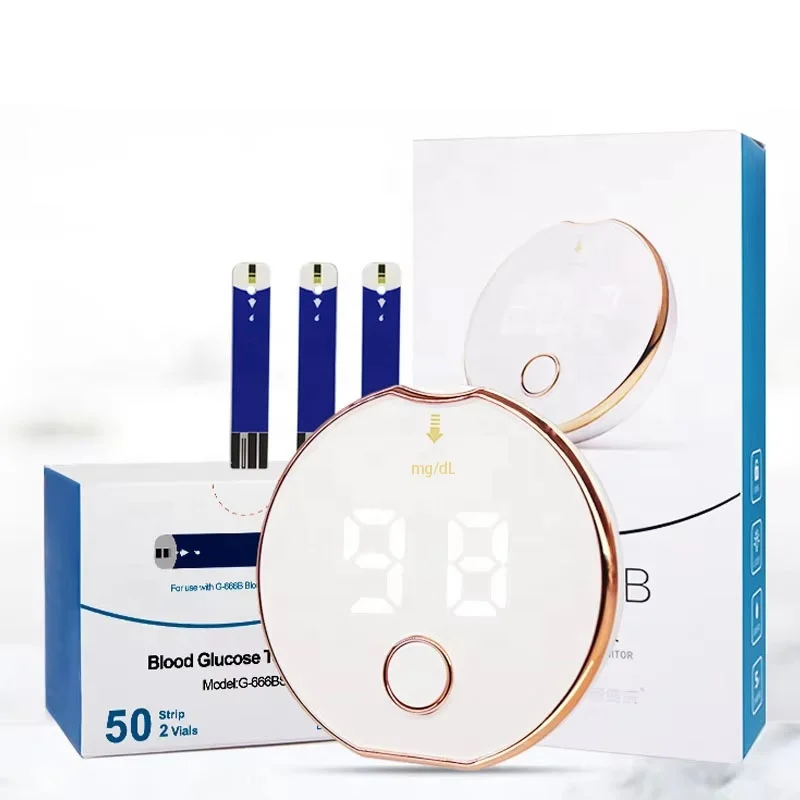 Bioland 2026 hot selling Large Screen Sugar Monitor Hospital Smart One Touch Glucose test Strip Glucose Meter