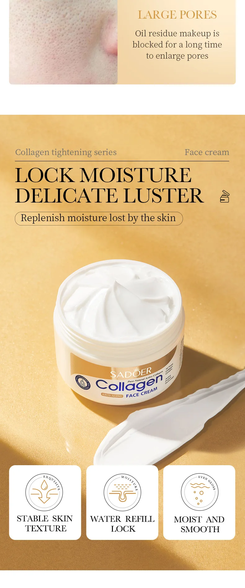 Oem Odm Vitamin C Collagen Whitening Face Cream Skin Care Repair Anti