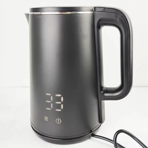Hot Selling  220V Cordless Electric Kettle Stainless Steel Black Temperature Control for Home Outdoor Use
