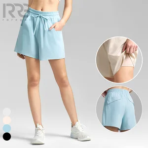 Roregal 2026 Spring/Summer New Custom False Two Piece Sport Shorts Quick Drying Women's Loose Fitness Shorts With Pockets
