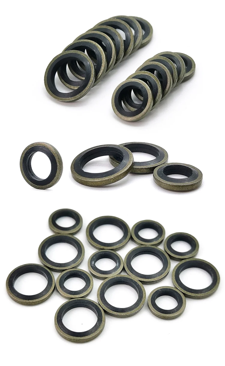 G1/2'' Inch Selfcentering Pressure Combine Washer Seals Hydraulic Metal Nbr Bonded Sealing Fat