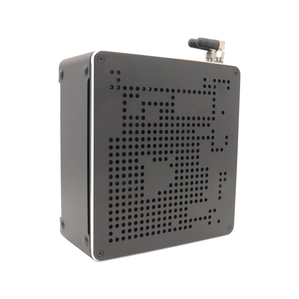 Intel Xeon E2186M Mini PC for Gaming, Portable Fan Cooling, Dual