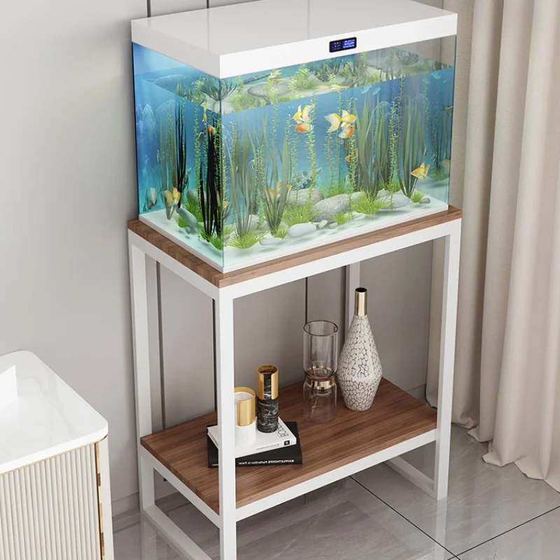 KINNO Custom Wrought Iron Fish Tank Frame Simple Metal Shelf for Living Room Hot Sale Handmade Display Stand Modern Design