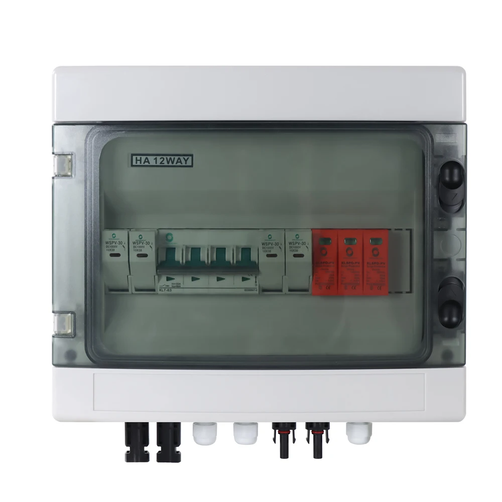 ソウルコン、アンコン、2セット 専用 Top Quality IP65 Solar PV Array Combiner Box - 25A 1000V DC