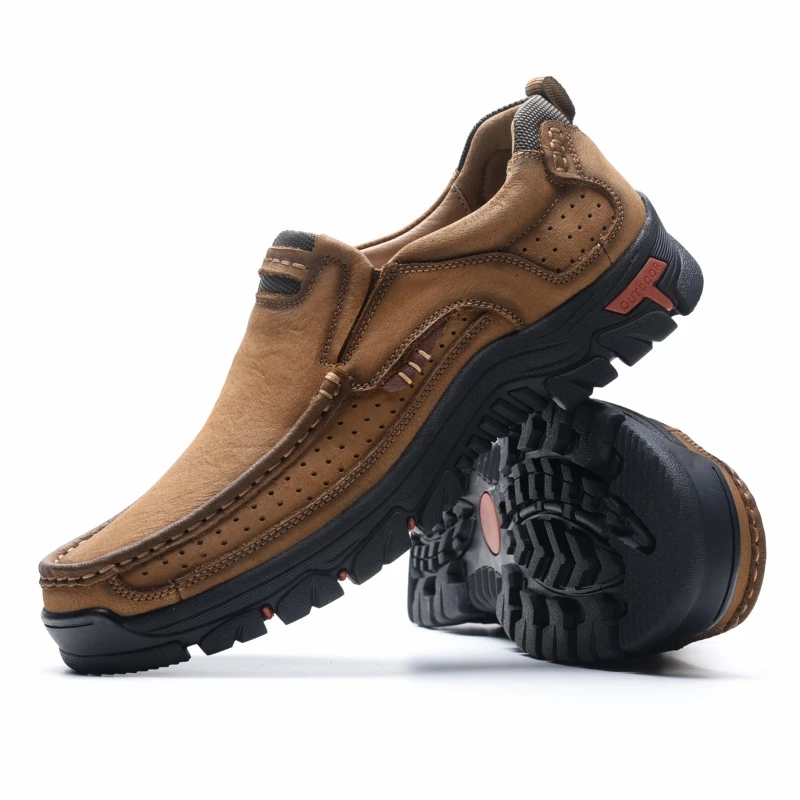 Manila 42 Leather Italy Brown Casual Business Occasion Slip On Loafers Shoes Manila 42 Leather Italy Brown Casual Business Occasion Slip  main image 3