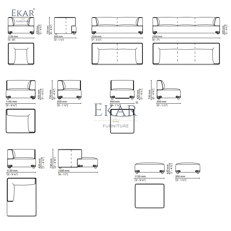 product modern sectional corner sofa set sleek two tone velvet and leather comfort for contemporary living for hotels villas schools-68