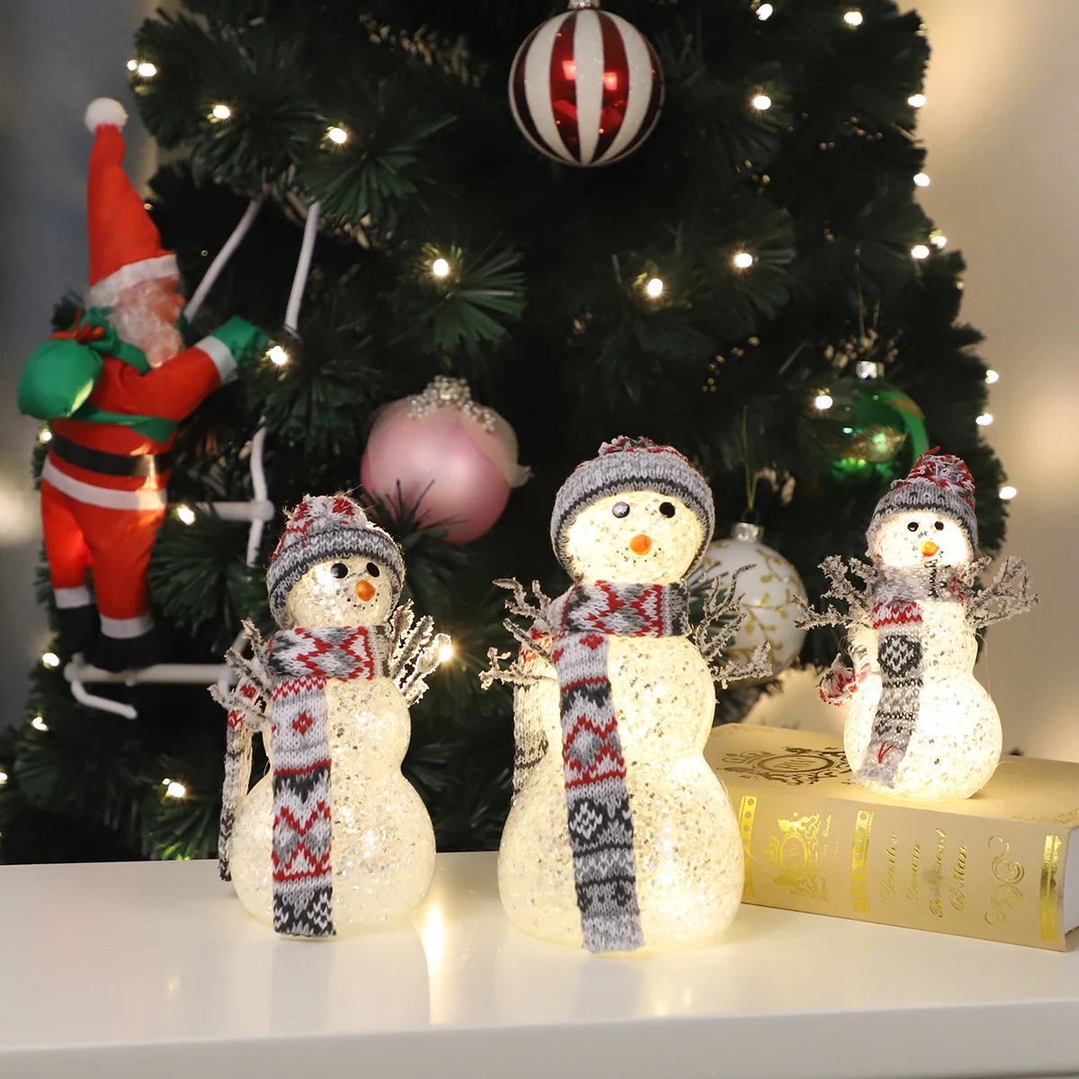 christmas led lights christmas led lights decoration snowman night light 3d glass snowman