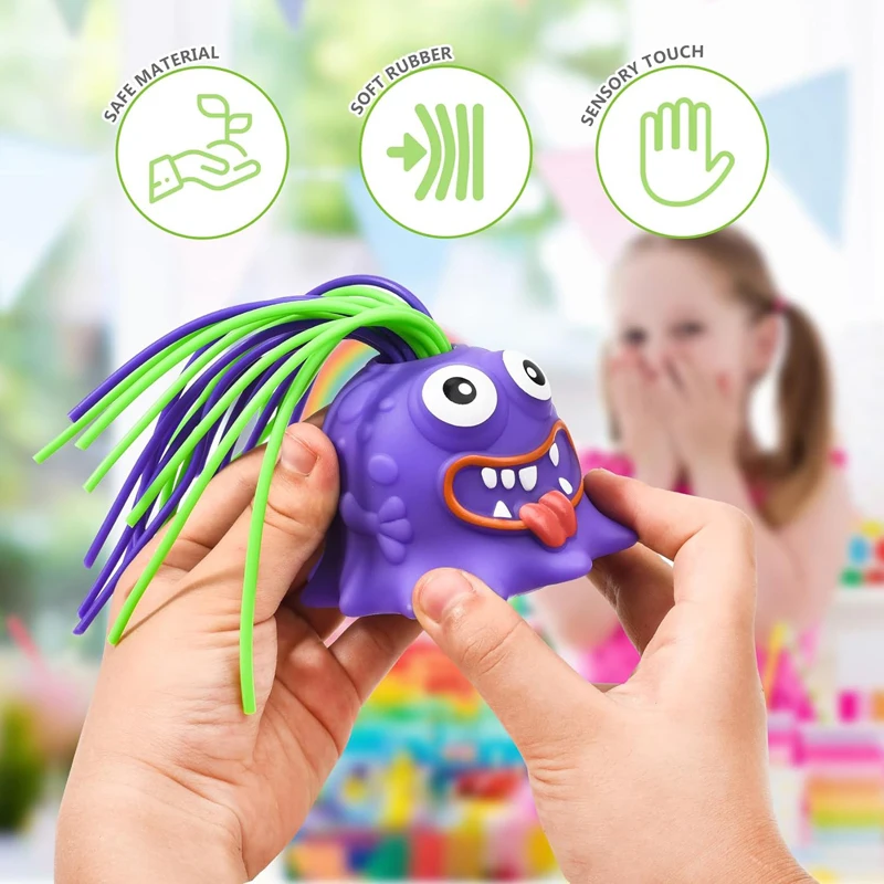 Educational Decompression Toys Novelty Funny Pull Its Hair Screaming Pals Monster Relieve Their Stress Vent New