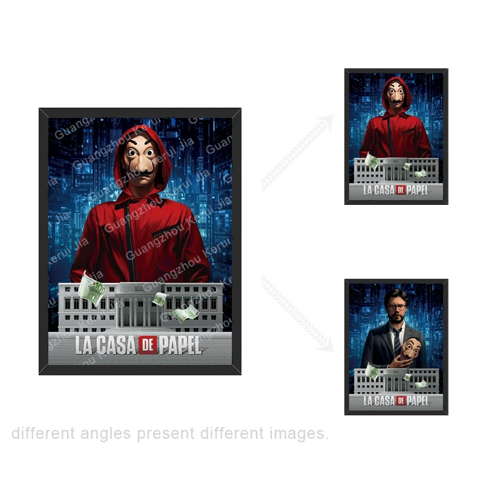 Оптовая продажа лентикулярный 3d постер цельный Драконий шар Месси Рональдо Человек-паук фильм аниме