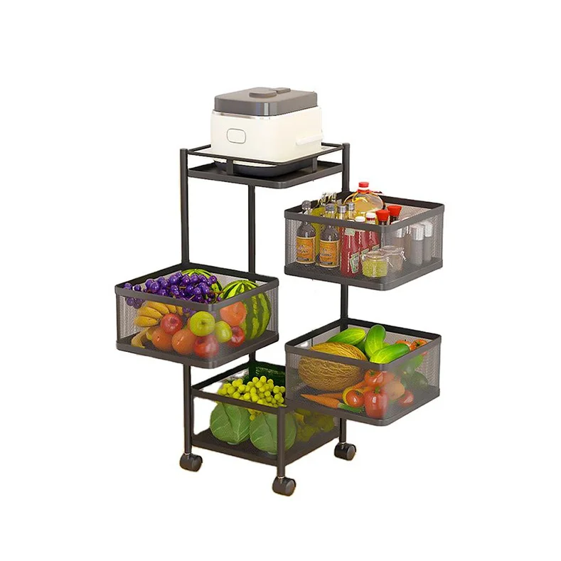 Modern Stacking Racks Shelves Store Fruit Vegetable Kitchen Supplies ...