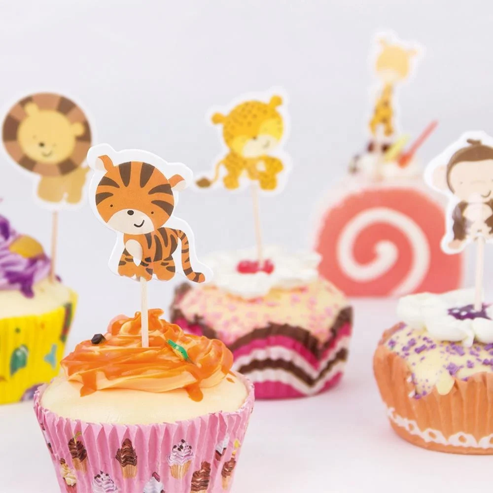 Jungle Cartoon Animals Cake Topper Cake Topper Picks Acrylic Small Size Animal Statues Globe Cake Topper Suppliers