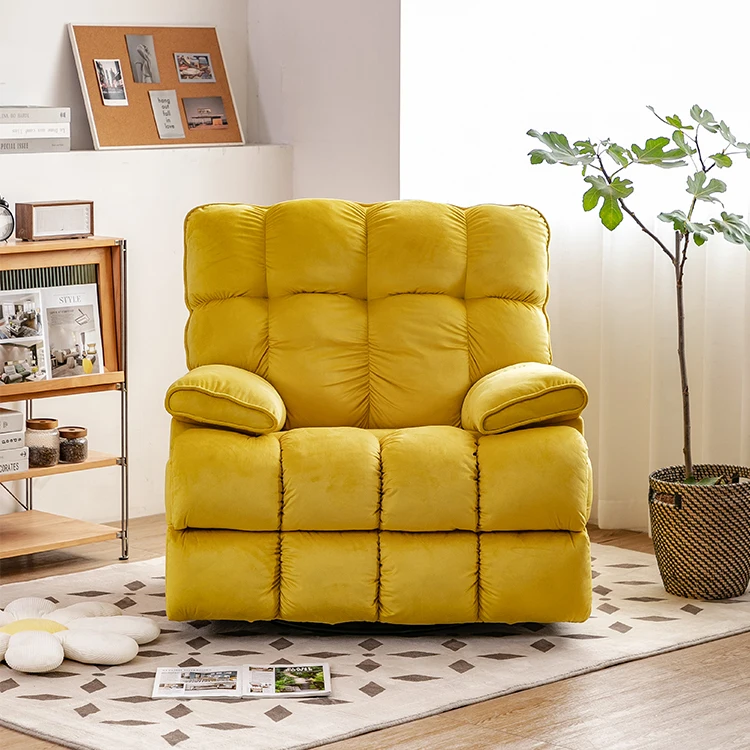 Multi-Functional Luxury Cloud Sofa Single Person Couch for Living Room Casual Reclining Rocking Chair Foldable for Dining
