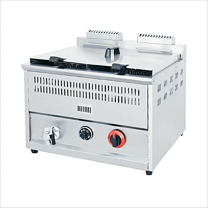 Commercial Single/doubles Tank Gas Benchtop Deep Fryer/gas Fryer Table