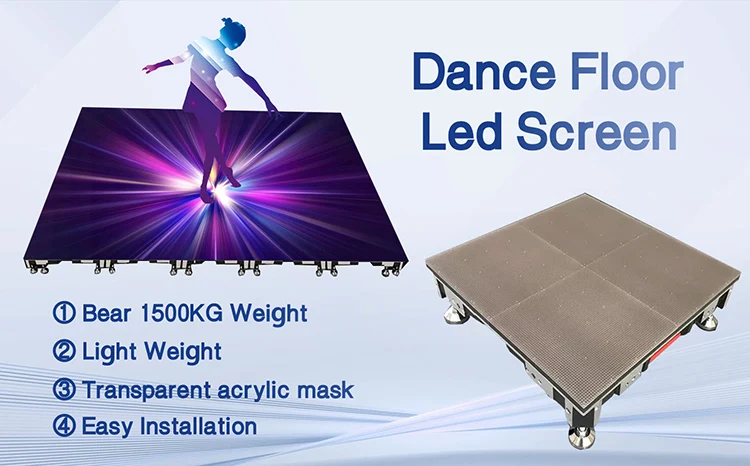 Disco Dance Floor Tile Panel Interective LED Screen   details