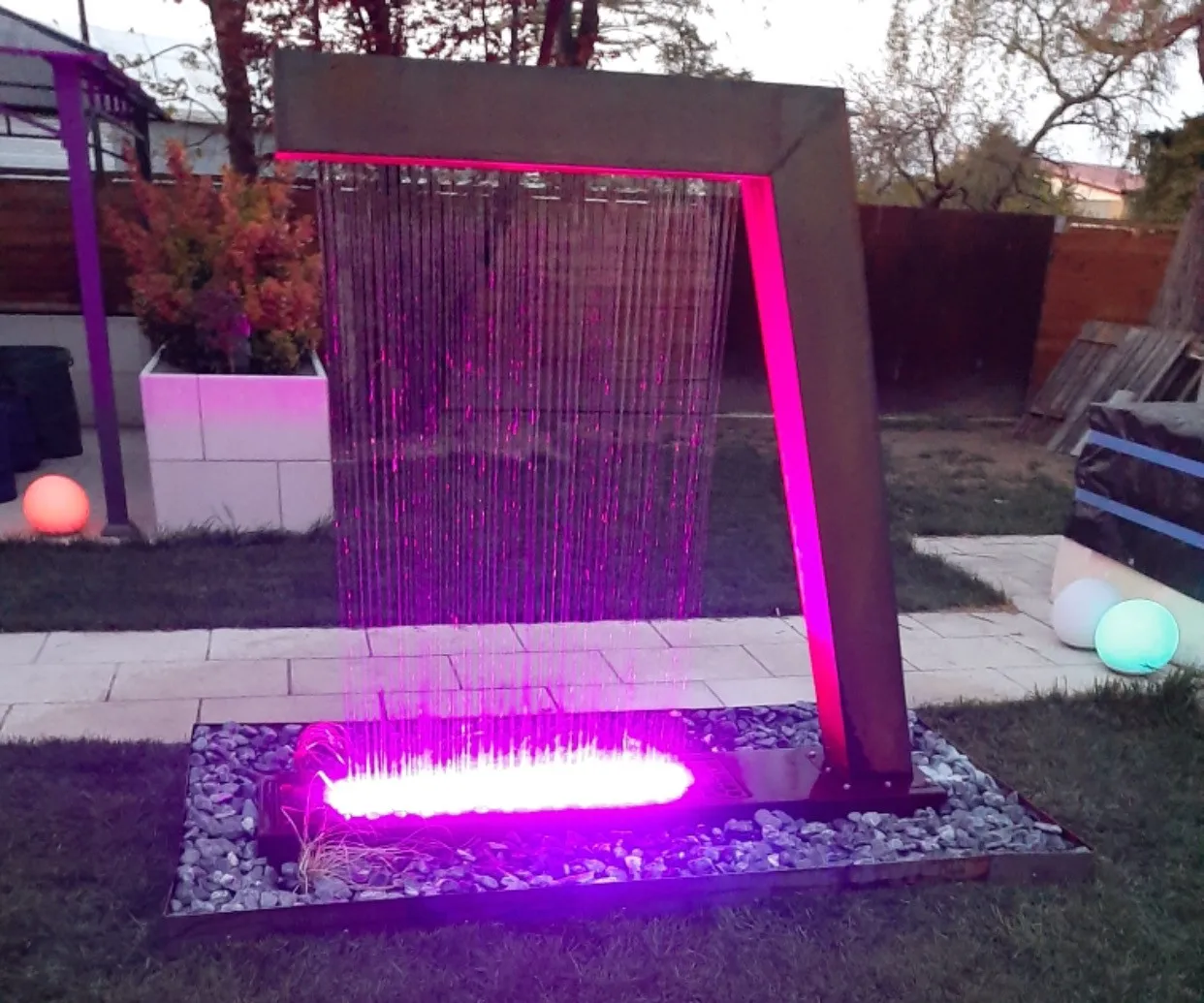 Outdoor Garden Backyard Decoration Corten Steel Water Feature Outdoor