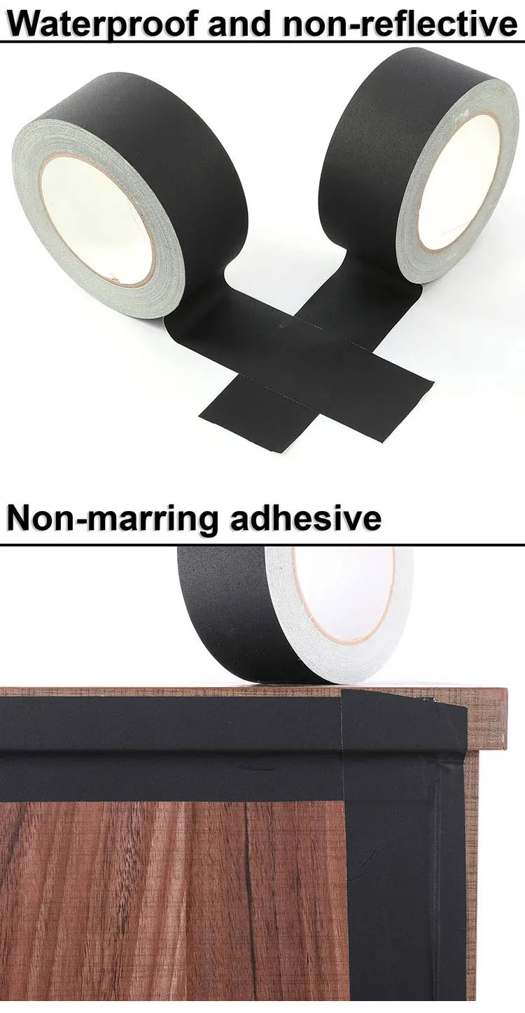 Heavy Duty Matte Stage Camera Gaffa Floor Black Gaffers Film Matt Cloth