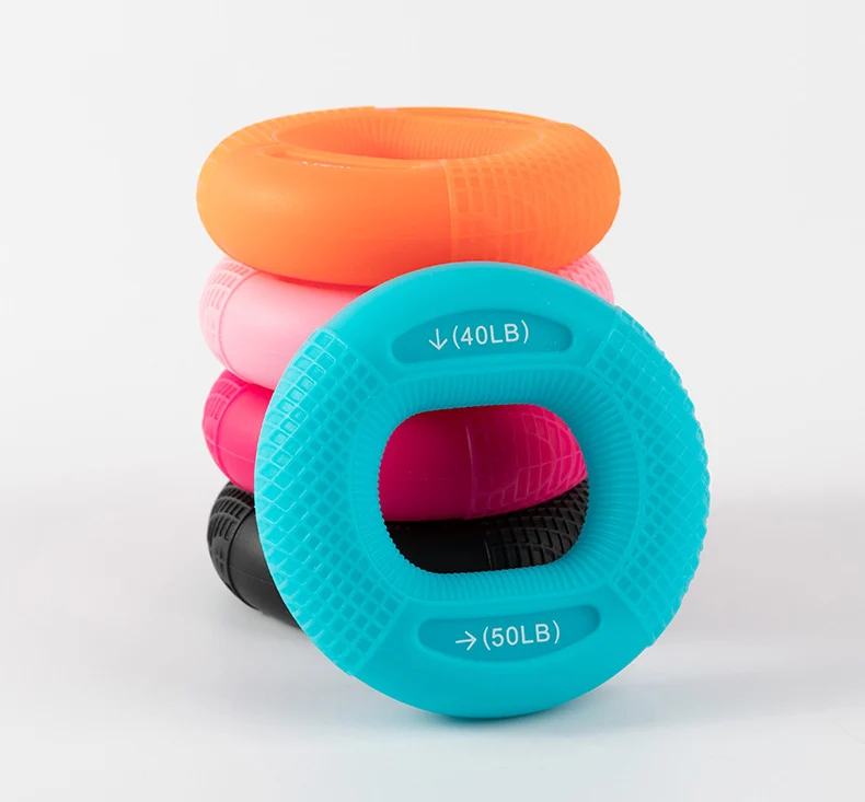 Hand Exercise Ring Hand Grip Strengthener Finger Exerciser Silicone