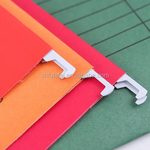 Suspension FC  hanging file organizer folder 180gsm color paper file folder assorted colors