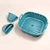 Blue with oven mitts