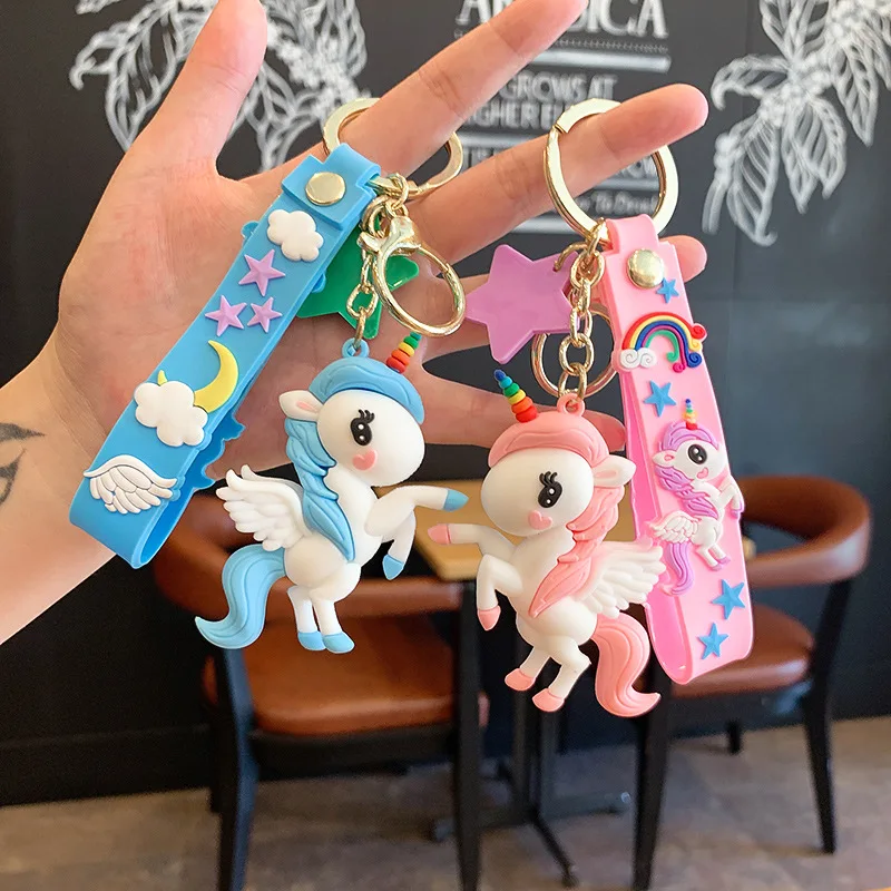 Priceless Deals Cute Unicorn Mirror Keychain Girls/Women Beautiful Unicorn Hanging Pendant Key Ring Bag, Backpack, Pouch, Car/ Girls Bag Key Chain