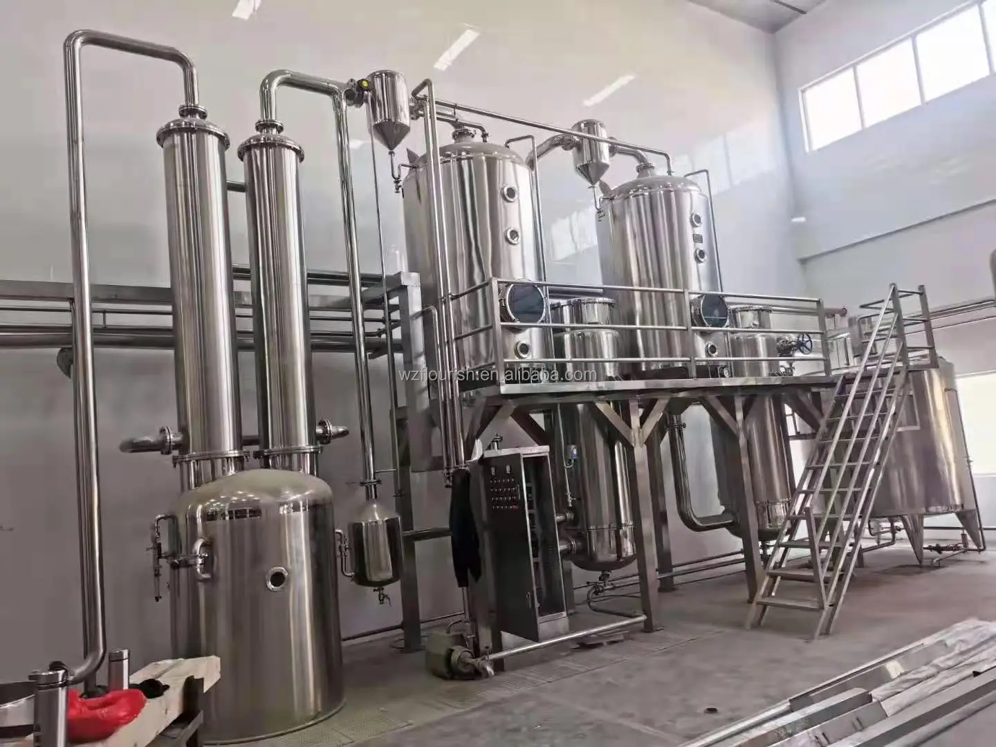 Stainless Steel Triple-Effect Rising Film Evaporator