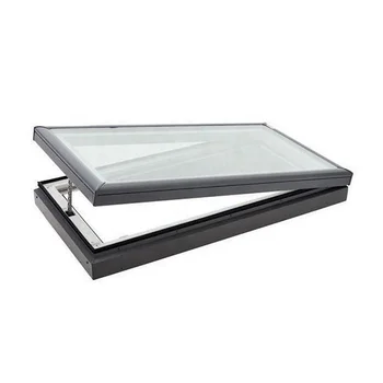 Automatic aluminum frame double glazed skylight,safety laminated glass skylight for sale