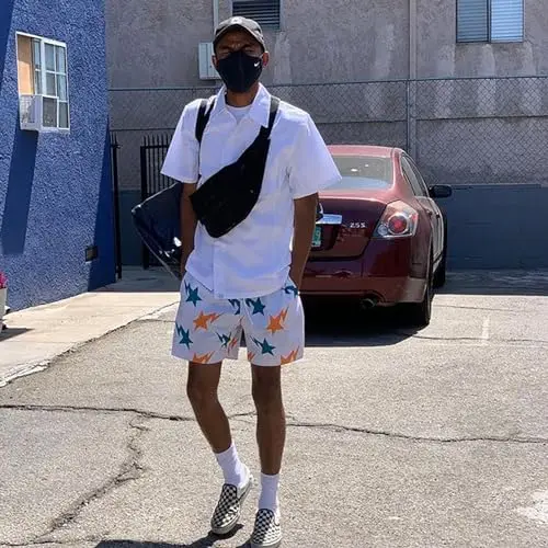 Men's Mesh Graphic Print Shorts Casual Work Out Cool Shorts Gym Basketball Running Short