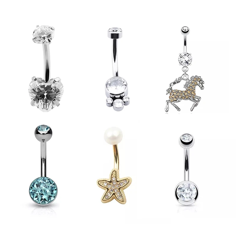 2023 Popular Piercing Jewelry Belly Button Beautiful Navel Piercing