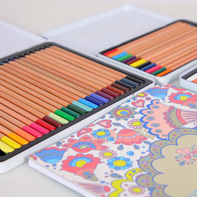 High Quality Color Pencils Set 12 Color Pencils In Tin Box Color
