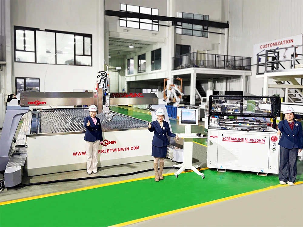 5-осевой 10*3 м станок для гидроабразивной резки металлической плитки, изготовленный по индивидуальн(图1)