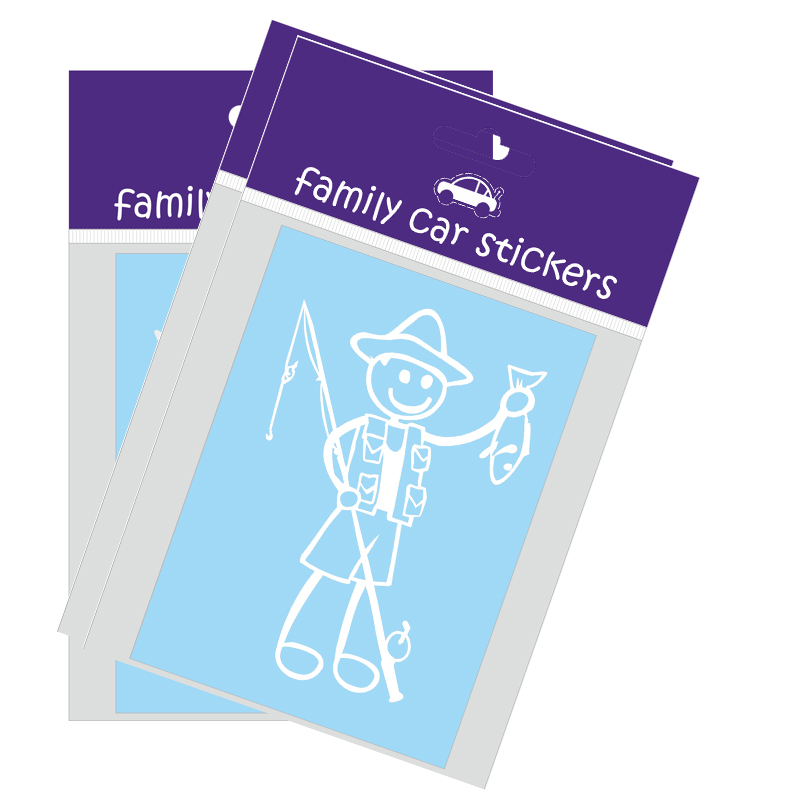 Переводные высекальные автомобильные наклейки Go fishing для окон автомобиля