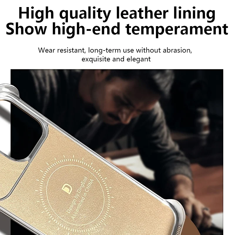 Luxury Frameless Walnut Magnetic Mobile Phone Cases for iPhone 16 15 14 13 Pro Max With Aromatherapy Hard PC Shockproof Cover