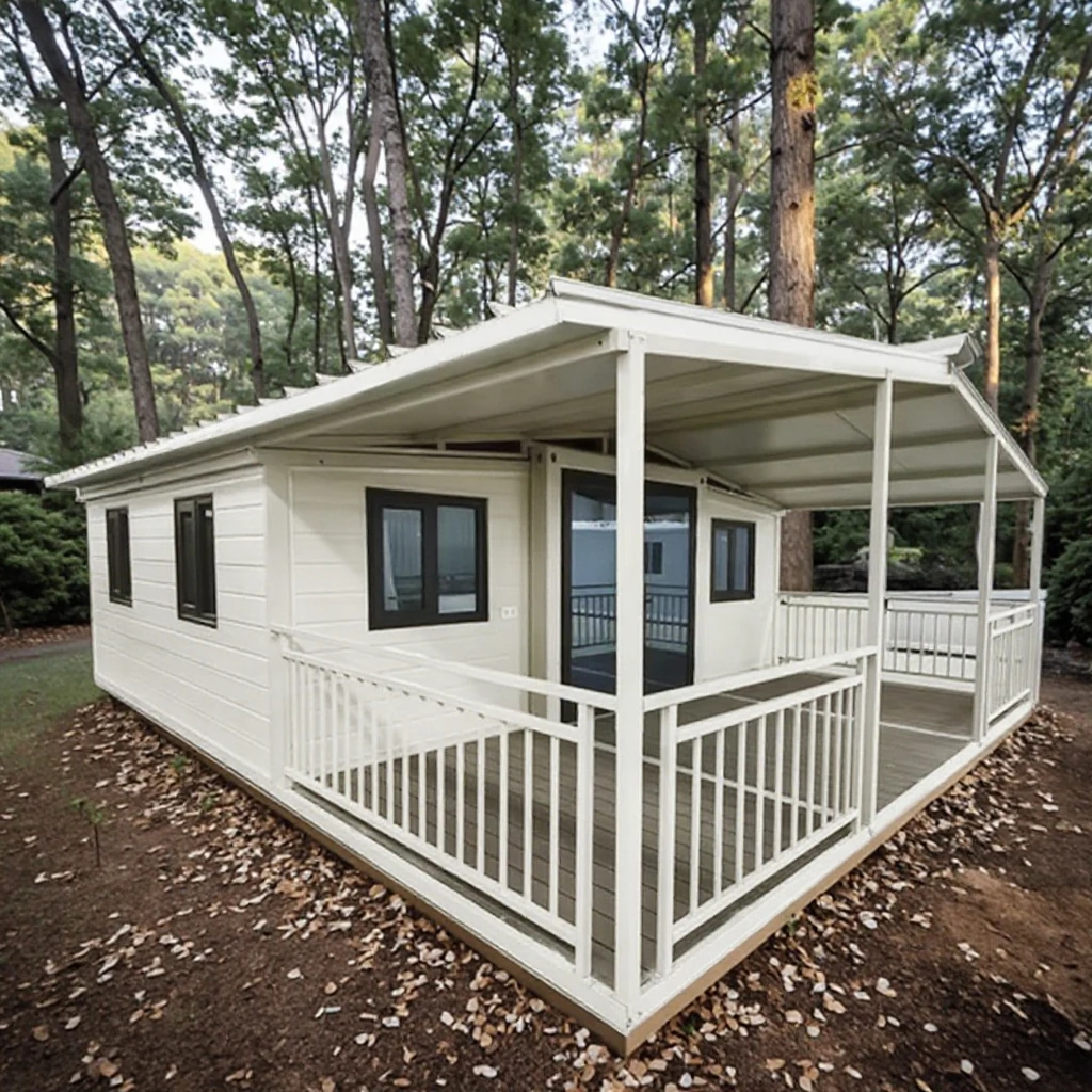 Popular 40ft Expandable Container House 3 Bedroom Prefab Mobile Home Cyclone-Proof Living Room Mall Workshop School Supermarket