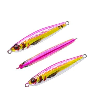 New Arrival Printed 40g/7.3cm Long Jigging Lead Fish Fast Sinking Hard Bait for Sea Fishing – Metal Jig – view 3