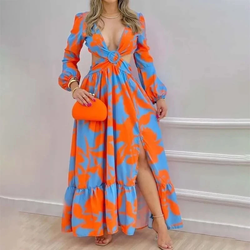 beach dresses 2024 3pc Drawstring African Print Chiffon Kaftan top and Trouser Set