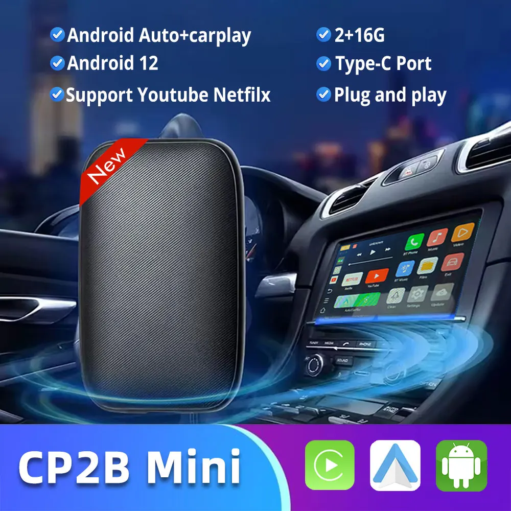 Wireless Carplay Ai Box Android 12 - Universal Compatibility