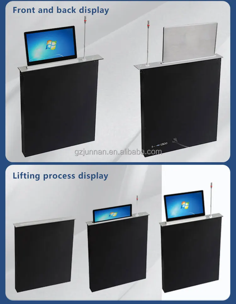 High Performance Motorized Computer Monitor Lift Hidden Desk Monitor ...