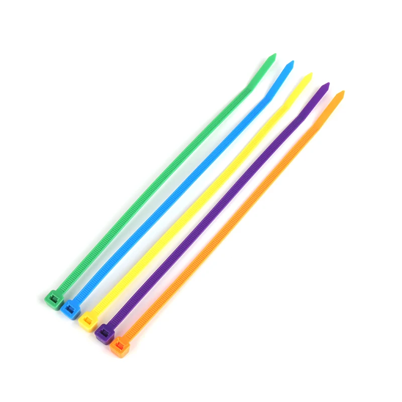 Haitai Ce Rohs Hampoolgroup Self-locking Colourful Pa66 Zip Ties Better Quality 7.0*350MM Round Circle Head Nylon Cable Tie