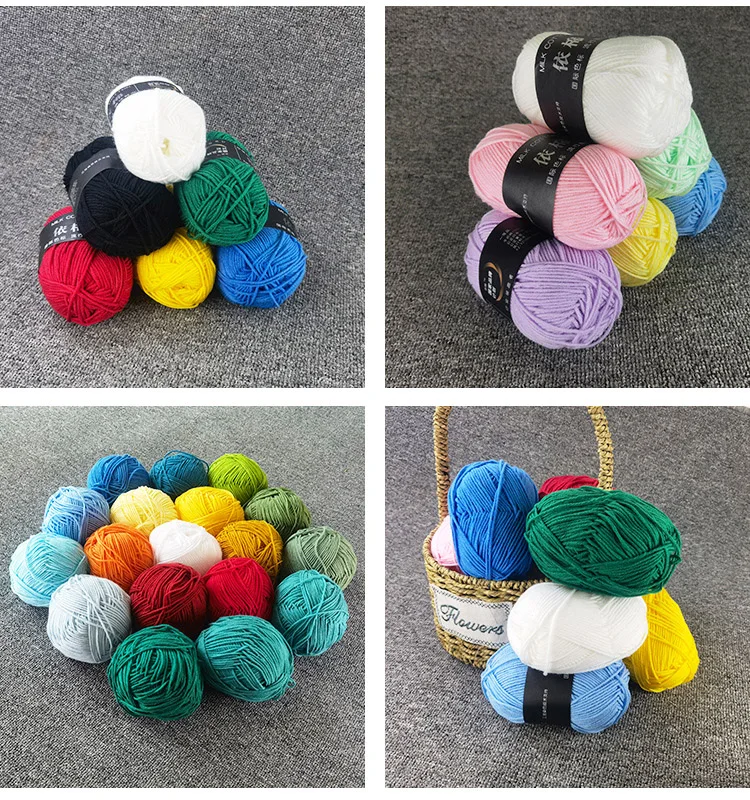 Factory Direct Sales Craft Vogue Soft Worsted Hand Knitting Baby Yarn