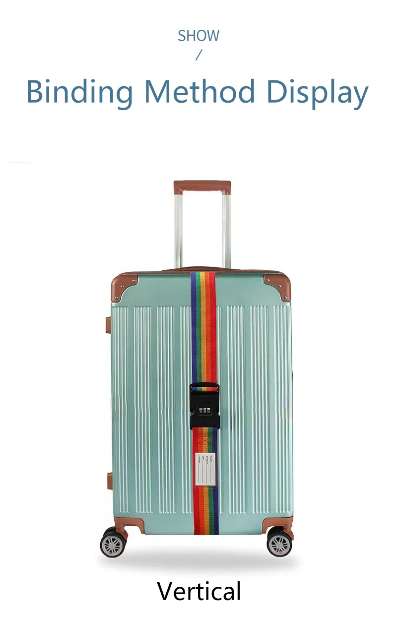 Wholesale Bulk Printed Adjustable Solid Color Nylon Luggage Strap Width