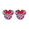 Mouse head bead Fuchsia SA323