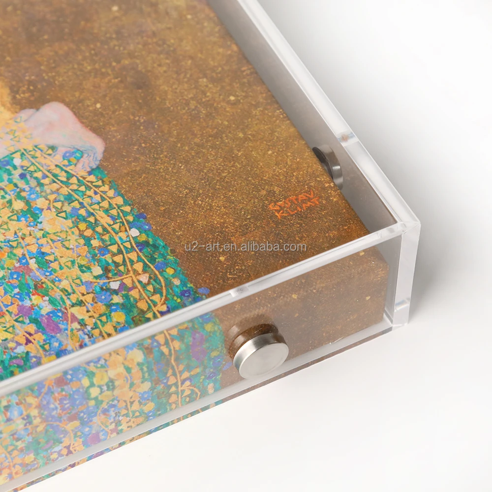 Acrylic Shadowbox Painting Floater Framed Shadow Box Frame For Art