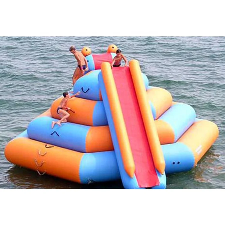 Factory Custom Inflatable Floating Water Climbing Mountain Slides with Best Price