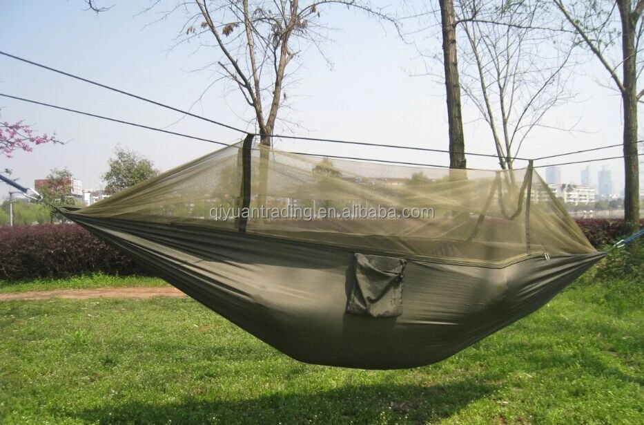 hanging hammock with mosquito net